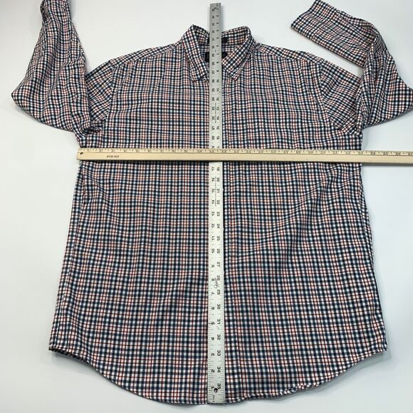 Pendleton Shirt Mens L Large Blue Red Plaid Bridgeport Button Down Long Sleeve - Picture 5 of 10